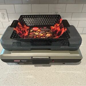 Coleman Portable Camp Stove in Olive Green with Black Accents